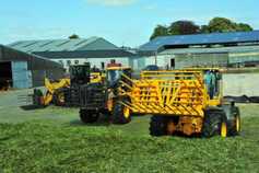 The loading shovel test on the silage pit in Gurteen The loading shovel test on the silage pit in Gurteen