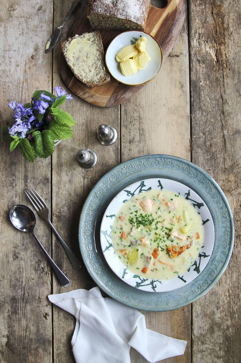 Nessa Robins' frittata and seafood chowder for building bones