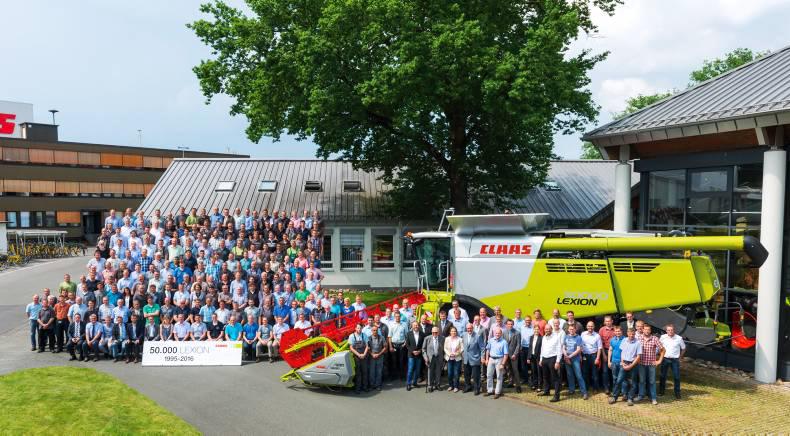 The 50,000th Lexion rolls off the assembly line