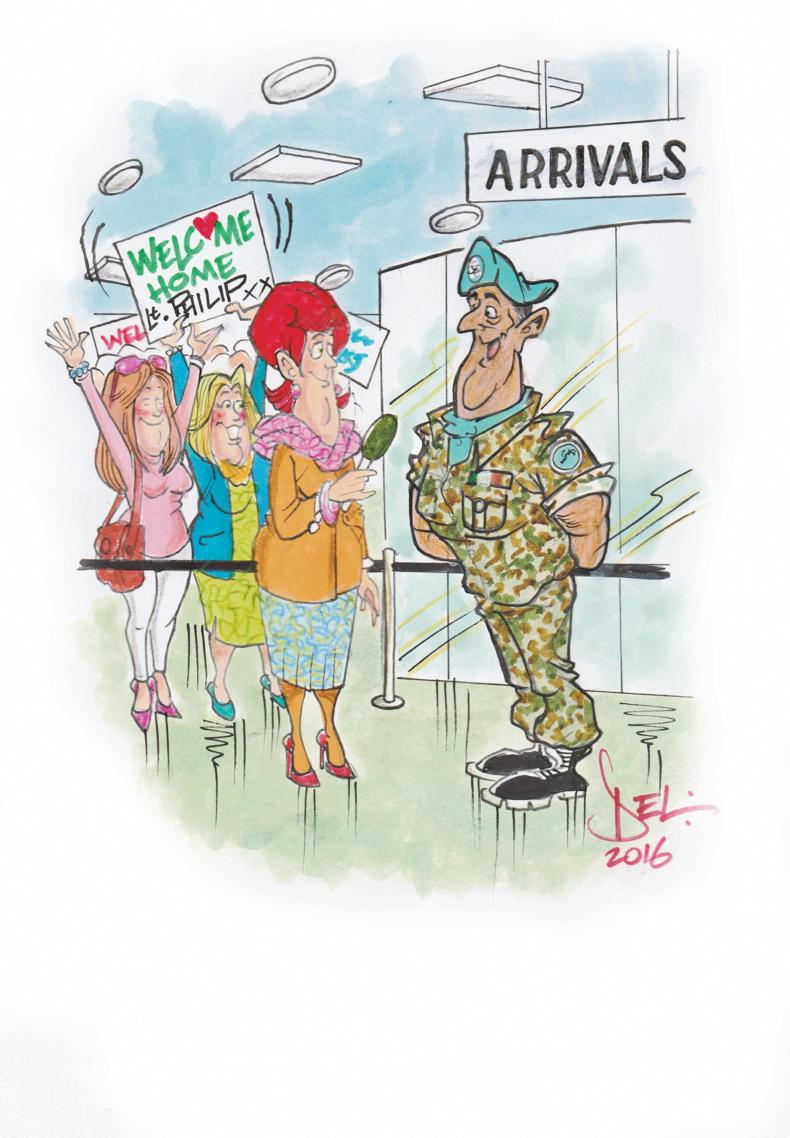 Excitement in the O'Leary household 