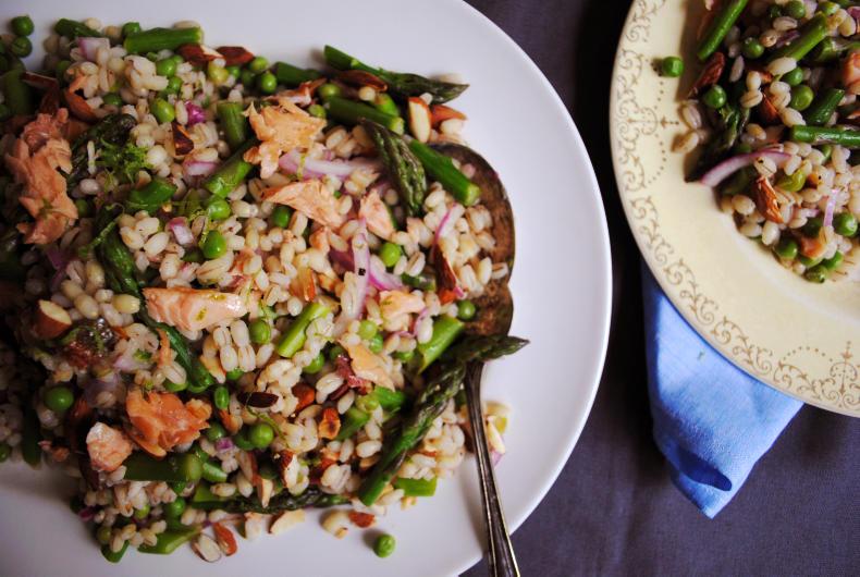 Fishwives + Barley, Asparagus and Smoked Trout Salad