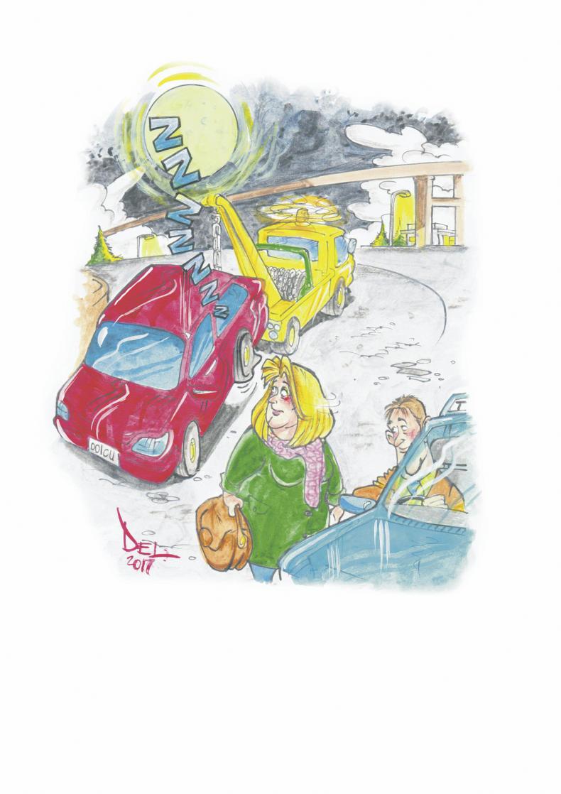 Midnight drama on the motorway