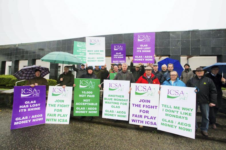 In pictures: protests over delayed GLAS payments 