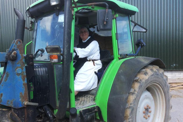 Sister Lily joins the Grass Gals all-female silage crew for charity
