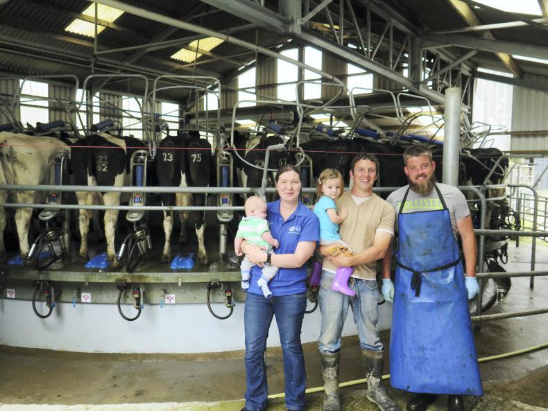 Watch: cows going around in circles in Kilkenny rotary parlour