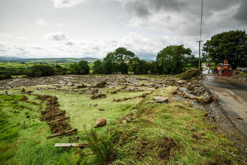 Financial support for flood-stricken farmers in Donegal