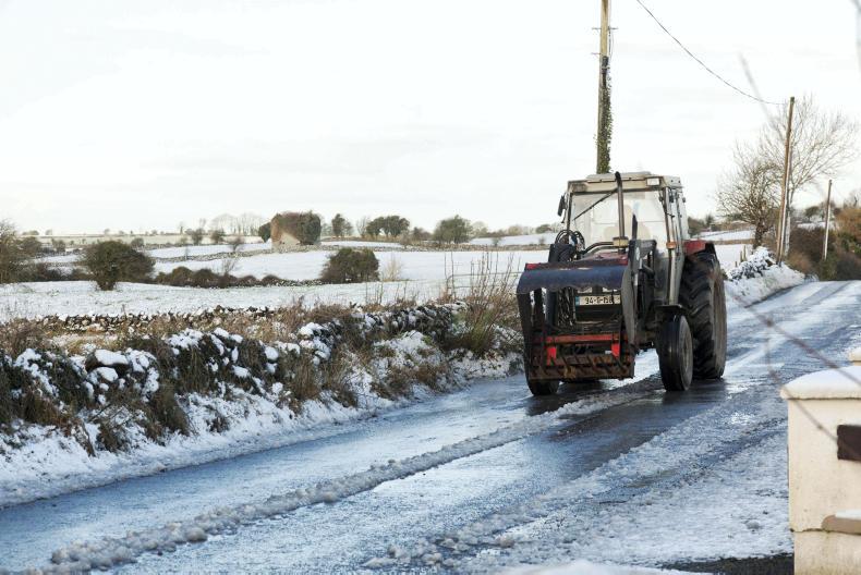 Status orange low temperature warning