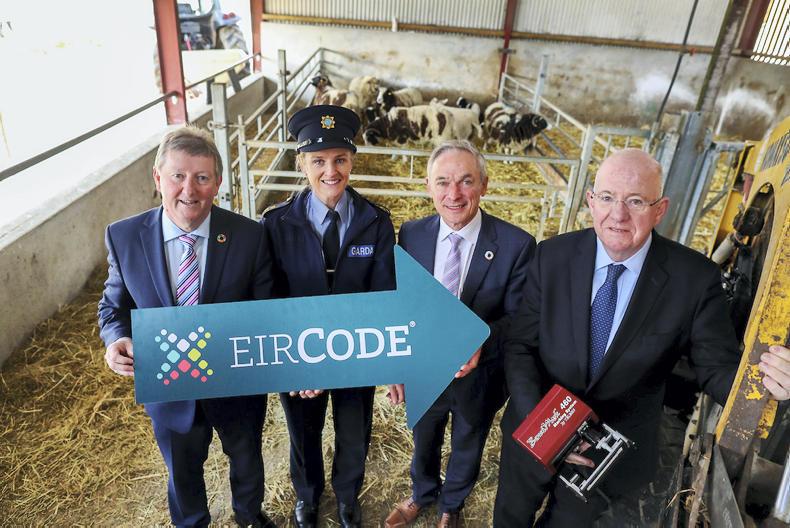 Farmers urged to use Eircodes to combat rural crime
