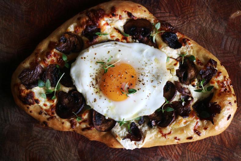 Sunday bakes on the farm: woodland mushroom pizza