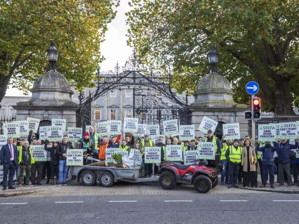 Save Irish Forestry protest attracts crowds at Government buildings - Vimarsana News