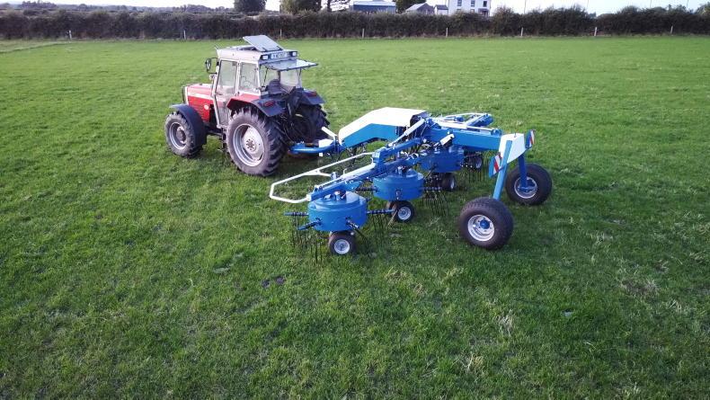 Listen: the machine that’s halfway between a rake and a tedder