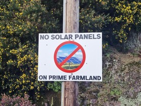 Community plans protest over solar and wind farms 