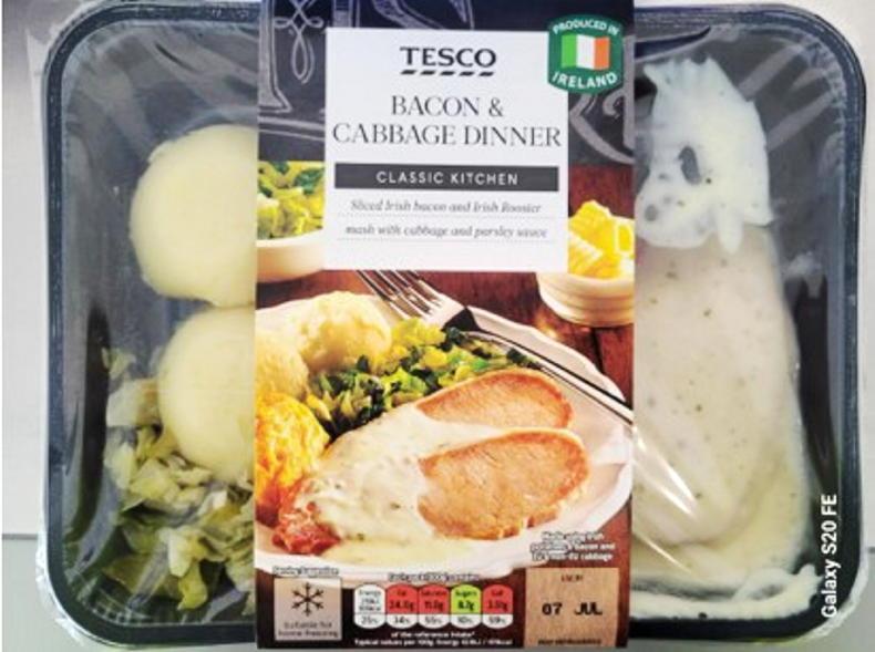Bacon and cabbage dinners being recalled
