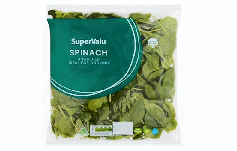 Supervalu spinach being recalled to bacteria detection