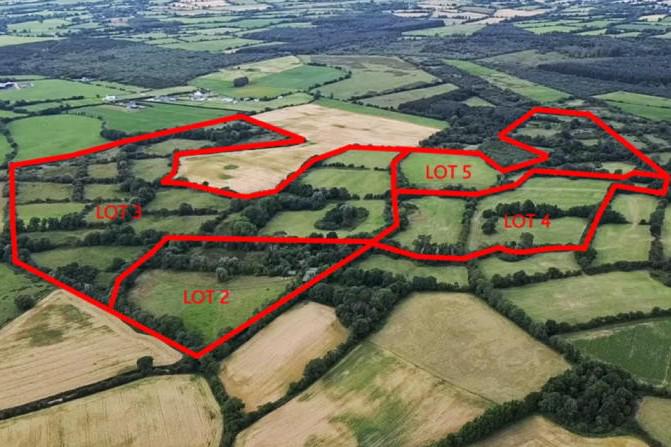Potential sand deposits under this land with derelict farmhouse