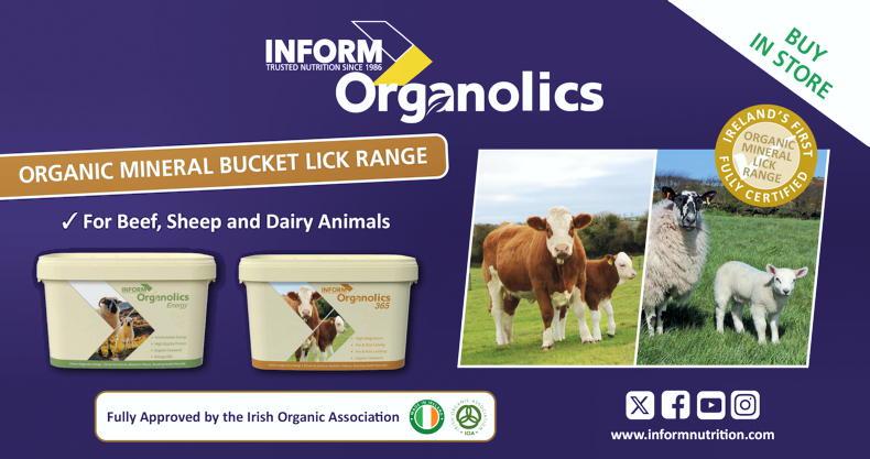 Inform Nutrition launches Ireland’s first certified organic mineral bucket lick 