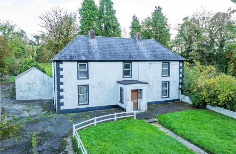 Small farm with farmhouse and yard