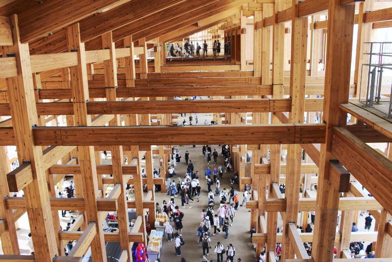Wood construction and design dominate Expo 25 