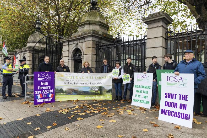 ICSA to hold Mercosur protest outside Leinster House