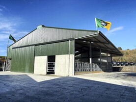 Flags fly high on new four-bay suckler shed