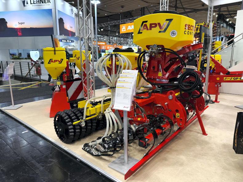 Agritechnica: APV introduces new combi harrow with slit seeder