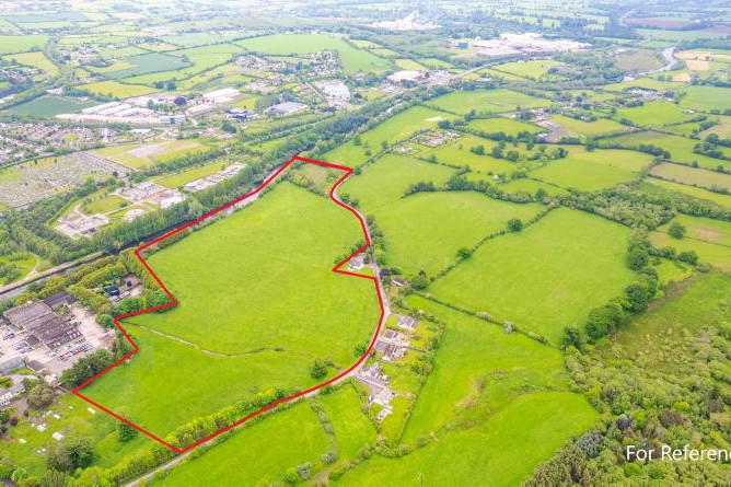 Combined area of land on the market in Tipperary