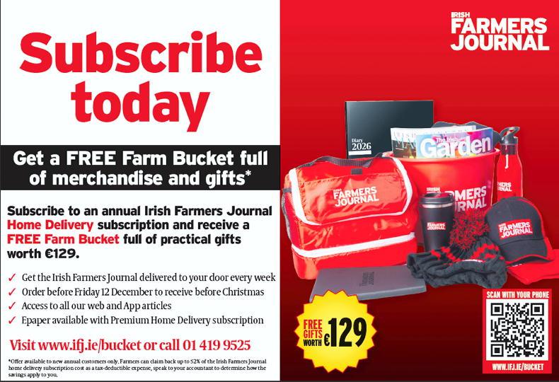 Subscribe today and get our farm bucket in time for Christmas