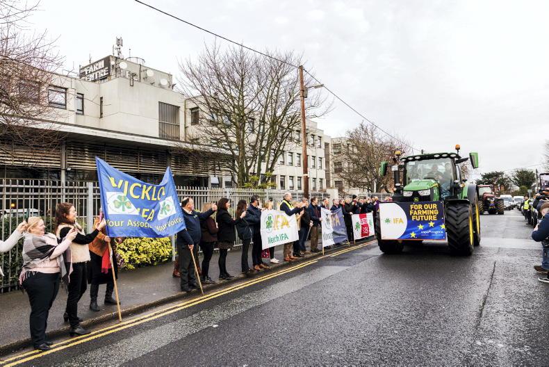 Watch: IFA president departs Farm Centre bound for Brussels protest