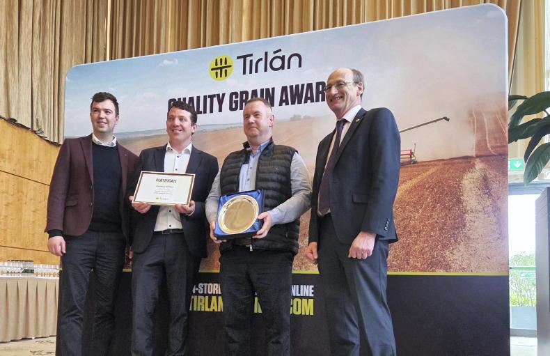 Laois farmer named Tirlán's top grain quality award winner