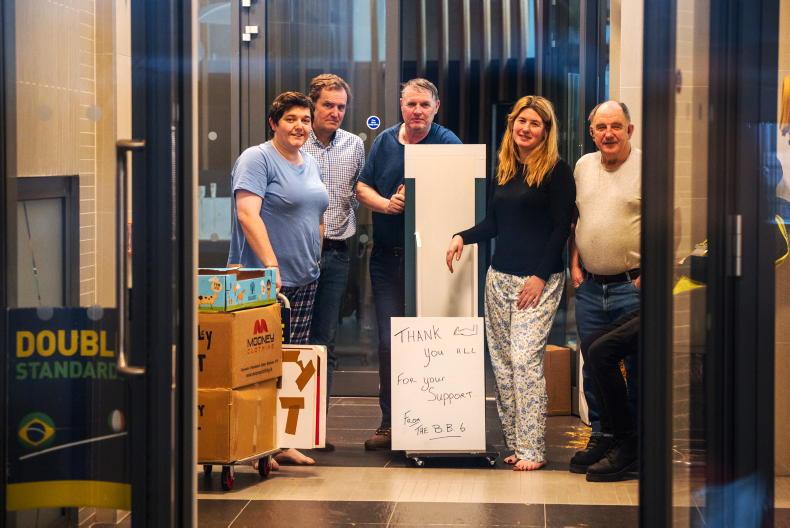 Five remain inside Bord Bia lobby