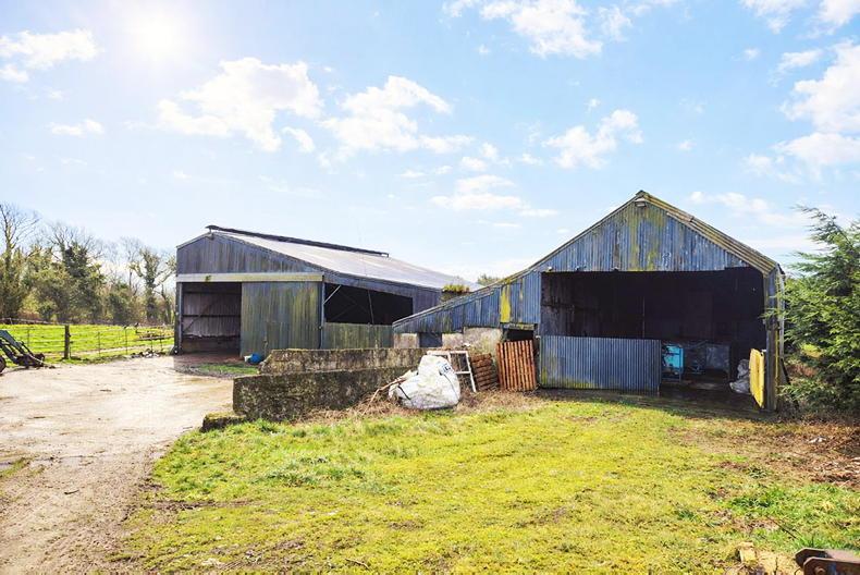 Outbuildings with 38ac holding for sale in west Cork