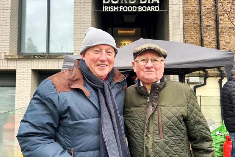 Martin and Parlon alongside pitchside