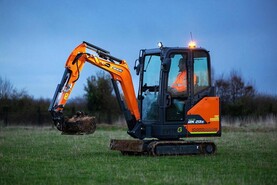 Develon launches 2.2t electric mini digger