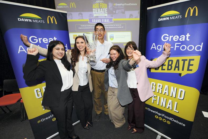 Great Agri-Food Debate – UCC take home trophy
