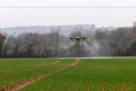 Watch: drone spraying to feed wet wheat in Wexford
