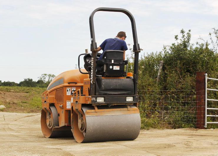 Yearly maintenance of farm roadways