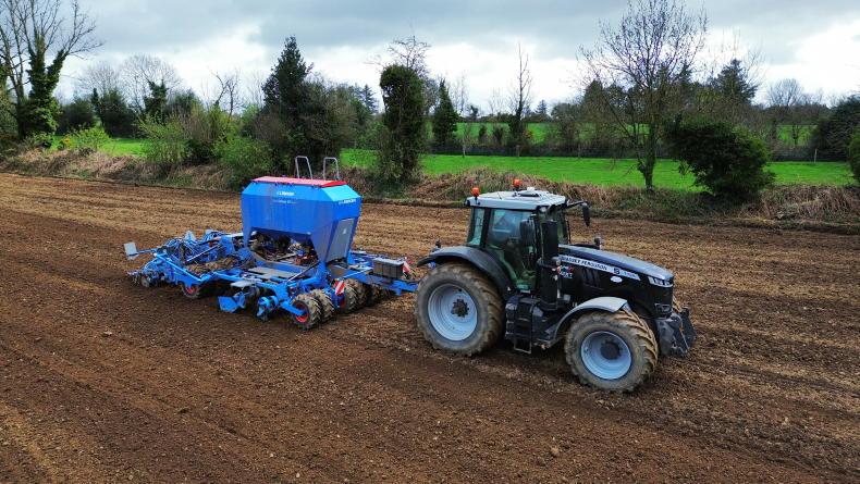 Ploughs busy as land slowly dries