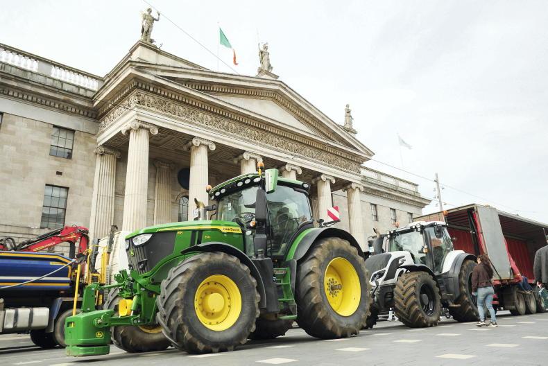 Watch: fuel price protest reaches O’Connell Street in Dublin