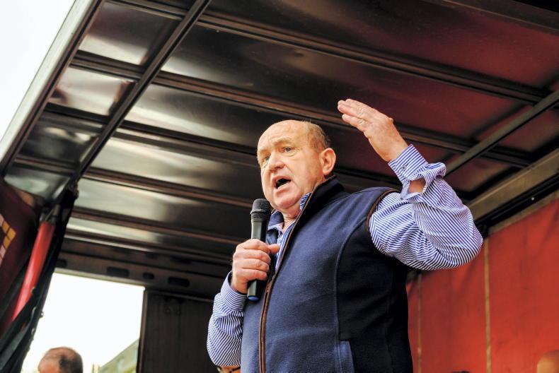 Protesters say they won't lobby Government through haulage association or IFA 