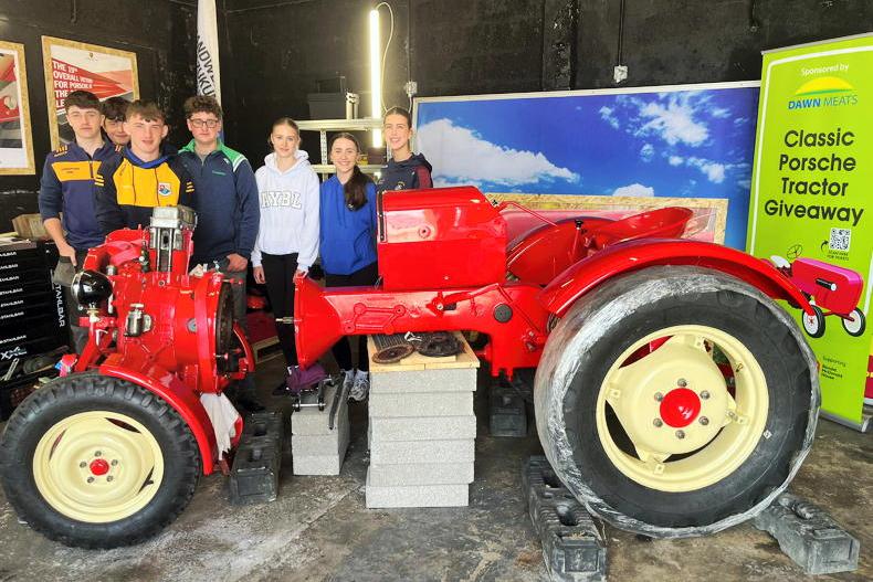 Students revive vintage Porsche tractor in Longford charity project