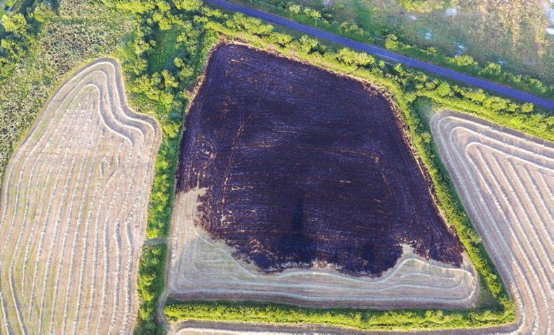 Watch: three acres of hay lost in Kildare field fire