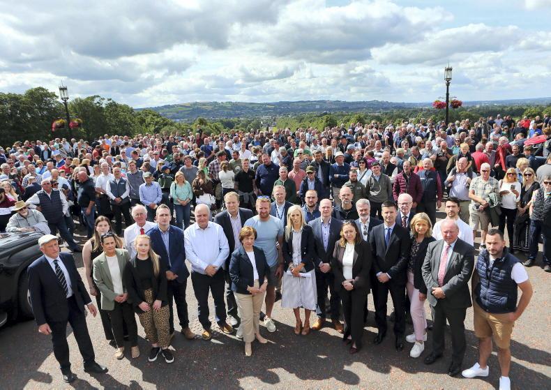 Hundreds turn out at Stormont protest over cattle cull