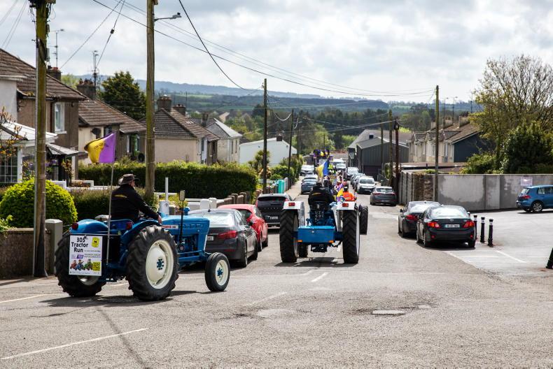 Tractor run from Wexford to Crumlin