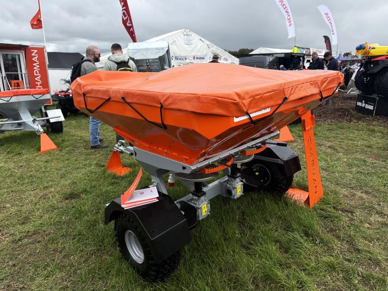 Ploughing highlights: Chapman unveils twin-disc ATV fertiliser spreader 
