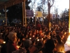 Klik om te vergroten Protest mars aangekomen in de tempel (mcleods ganj)