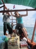 Met een boodje naar 3 verschillende eilandjes om te snorkelen!!!