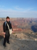 Karina bij de Grand Canyon.