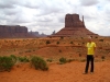 Klik om te vergroten Cees in Monument Valley.