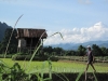 Een boer inspecteert zijn velden, Vang-Vieng