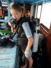 Klik om te vergroten Esther in uitrusting, dat ziet er al een stuk beter uit! Koh Tao